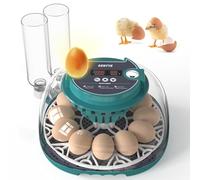 Incubatrice per 12 uova con apertura automatica e controllo dell'umidità, incubatrice per uova, incubatrice per uova di gallina, uova di quaglia (12 uova)
