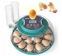Incubatrice per 12 uova con inversione automatica e controllo dell'umidità, incubatrice per uova di gallina, uova di quaglia (18 uova)