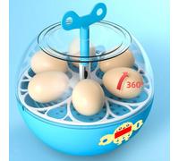 Incubatrice per 6 uova Mini Incubatrice digitale visibile per polli, oche,