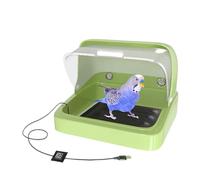 Incubatrice per pollo, incubatrice per uccelli in PP, habitat per scalda pulcini, contenitore per nido visivo, temperatura a 3 livelli per cuscini riscaldanti | bambini di pollame, anatroccoli