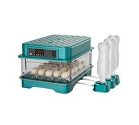 Incubatrice per Uova Automatica, Candeliere Integrato, Visualizzazione a 360° for Covare Uova di Gallina, Anatra, Quaglia, Oca e Piccione(30eggs)