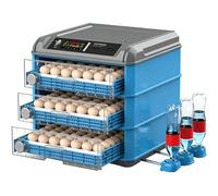 Incubatrice per Uova, capacità 128-500 Uova di Gallina, incubatrice Completamente Automatica con girauova Automatico e Controllo della Temperatura per la cova di polli e Anatre,176