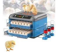 Incubatrice per uova, completamente automatica, con schermo a LED, per girare uova automatica, per cova galline e anatre, adatta per 24-300 uova