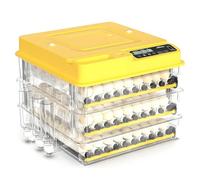 Incubatrice per uova da cova per 24 uova, controllo automatico dell'umidità e tornitore per uova, allarme digitale della temperatura per polli