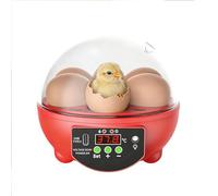 Incubatrice per uova di pollo, 6 lampade | Incubatrice trasparente per uova con controllo automatico della temperatura e dell'umidità per polli, anatre e