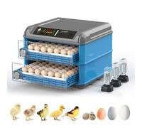Incubatrice per uova, macchina da cova digitale con controllo dell'umidità, tornitura automatica per uova di pollo, quaglia, anatra e uccelli