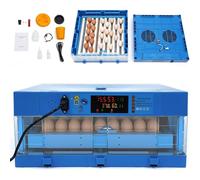 Incubatrice per Uova Professionale con rifornimento automatico di acqua ionica e controllo della temperatura - Incubatrice Automatica per Uova di Gallina e Pollame con Rotazione Automatica,64Egg