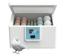 Incubatrice termostatica per uova di quaglia, 26 x 17 x 18,5 cm, compatta e facile da usare/compatibilità multi- per la fattoria domestica