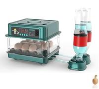 Incubatrice Uova Gallina, Incubatrice Completamente Automatica, Incubatrice Completamente Automatica per 9-15 Uova, con Capovolgimento Automatico delle Uova e Aggiunta di Acqua (9Uova)