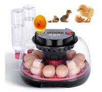 Incubatrici Automatiche per Uova da Cova, Incubatrice a 12 Uova con Rotazione Automatica Delle Uova e Controllo Dell'Umidità, Rifornimento Automatico di Acqua per Pollo Anatra Tacchino Oca