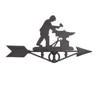 Incudine da fabbro Weather Vane Vain Ridge Mount House Roof Ghisa Officina