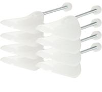 Incutex 4 Paia di Tendiscarpe taglia variabile 38-44, Forma Scarpe in Plastica da Uomo e da Donna, Allargascarpe, Alberi di Scarpe per Scarpe da Ginnastica, Ballerine, Mocassini, transparente