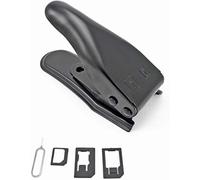 Incutex doppia taglierina, pinza, punzonatrice scheda SIM per cellulari, smartphones e tablet, nero