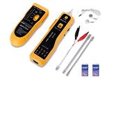 Incutex rilevatore di cavi rete, tester RJ45/RJ11 per linee telefoniche cavi LAN, rilevatore linea, localizzatore cavi Ethernet Cat5 Cat6, per cavi rete alimentazione con LED cuffie, batterie incluse