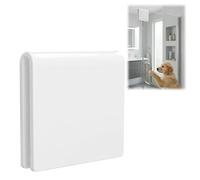 Incycall Fermaporta per doccia senza telaio, senza trapano, per la privacy, arresto di sicurezza del bagno per animali domestici, non stampato in 3D, non lascia traccia negli spazi condivisi (bianco