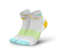 INCYLENCE Angles 35-46 - Calzini sportivi corti, leggeri da corsa, traspiranti e traspiranti, a basso taglio, con protezione anti-bolle, per uomo e donna, 35-46, giallo menta, 43-46