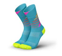 INCYLENCE Calzini da corsa per uomo e donna con leggera compressione, 1 paio, Ladders Blue Pink, 39-42