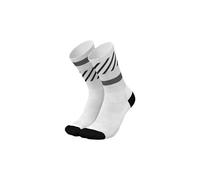 INCYLENCE RUNNING - Calzini lunghi da corsa con compressione mirata, per uomo e donna, 1 paio, bianco, 35-38