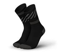 INCYLENCE RUNNING - Calzini lunghi da corsa con compressione mirata, per uomo e donna, 1 paio, Nero, 35-38