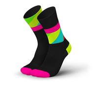 INCYLENCE ULTRALIGHT Calze Running Uomo Donna Traspirante e Ultra Sottile 1 Coppia, Strides Black Pink Canary, 43-46