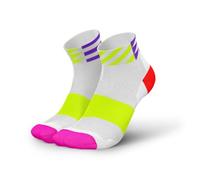 INCYLENCE ULTRALIGHT Calzini corti da corsa per uomo e donna con leggera compressione, 1 paio, Elements - Pantaloncini bianchi e rosa, 35-38