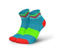 INCYLENCE ULTRALIGHT Calzini corti da corsa per uomo e donna con leggera compressione, 1 paio, Waves ciano verde, 39-42