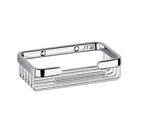 Inda A04500CR Hotellerie Cestino Portaoggetti Doccia, Ottone, Cromato, 10 x 13 x 4 cm