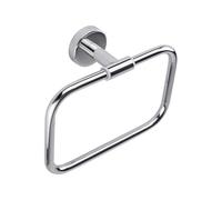INDA A60160AL STYL Portasalviette ad Anello, Acciaio Inox, Lucido, 7 x 21 x 16 cm