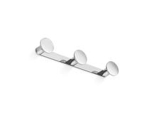 Inda AV120CCR One Appendiabiti Triplo da Parete, Ottone, Cromato, 4 x 25 x 4 cm