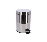 Inda AV4023AL Hotellerie Gettacarta con Coperchio e Pedale, Base Antiscivolo, Soft Closing, Acciaio Inox, Lucido, 3lt