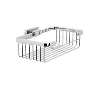 INDA - Cestino portaoggetti Alto L.20 H.6 cm Lea Cromo Lucido