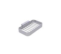 INDA | Cestino Portaoggetti da Doccia Rettangolare (15,2x9,5x3cm) | Serie Lea, in Ottone, Facile da Installare, con Viti e Tasselli, Anticorrosione, Design Puro- Cromato