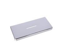 INDA | Cestino Portaoggetti da Doccia Rettangolare (29x13x3cm) | Serie Gealuna, in Ottone, Facile da Installare, con Viti e Tasselli, Design Elegante - Cromato
