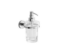 INDA - Dispenser Sapone a Parete One Cromo Lucido/Vetro Trasparente 250 ml