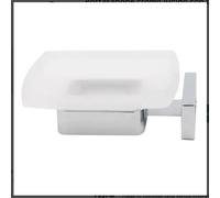 Inda LEA 1900 Portasapone cromo lucido con bacinella vetro satinato A19110CR21