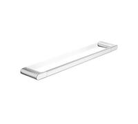 INDA - Porta salviette lineare Mito Art. A2018 sganciabile - 50 cm, Nickel Spazzolato