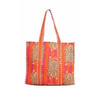 INDACORIFY Borsa tote all'ingrosso Bella stampa in cotone trapuntato Market Shopping Borsa da spiaggia per generi alimentari Borsa a tracolla Baho Regalo per lei (Modella- 8)