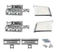 INDAUX Coppia di Ganci per Pensili e Mobili Sospesi SCARPI 4 - Versione Standard con Fissaggio a Vite, Installazione Facile e Rapida, Ideale per Cucine e Armadi, Con Cover Protettiva Nichelata