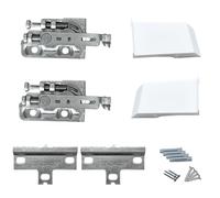 INDAUX Coppia di Ganci per Pensili e Mobili Sospesi SCARPI 4 - Versione Standard e Fissaggio a Vite, Installazione Facile e Rapida, Ideale per Cucine e Armadi, Con Cover Protettiva Bianca