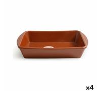 Inde Fontana da cucina Vitro Azofra in terracotta rettangolare, 35 x 25 x 6 cm (4 unità)