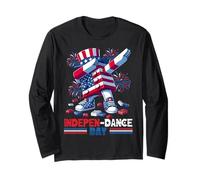 INDEPEN-Dance Day 4th of July Master Builder Blocks Bricks Maglia a Manica