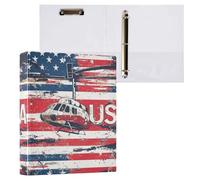 Independence Day A Elicottero 1 e mezzo pollice Notebook Raccoglitori 3 anelli con Appunti 1/2 Confezioni Raccoglitore Ufficio Forniture 200 fogli