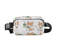 Independence Day Cornish Rex Cats Grigio Elegante Crossbody Bag Marsupio per le Donne Impermeabile Sling Borse Petto, Colore 09, 1 Size
