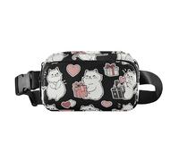 Independence Day Cornish Rex Cats Grigio Elegante Crossbody Bag Marsupio per le Donne Impermeabile Sling Borse Petto, Colore 02, 1 Size