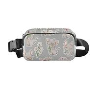 Independence Day Cornish Rex Cats Grigio Elegante Crossbody Bag Marsupio per le Donne Impermeabile Sling Borse Petto, Colore 13, 1 Size