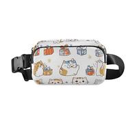 Independence Day Cornish Rex Cats Grigio Elegante Crossbody Bag Marsupio per le Donne Impermeabile Sling Borse Petto, Colore 07, 1 Size