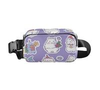 Independence Day Cornish Rex Cats Grigio Elegante Crossbody Bag Marsupio per le Donne Impermeabile Sling Borse Petto, Colore 05, 1 Size