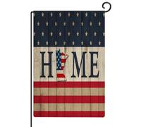 Independence Day Home Minnesota Bandiera da giardino resistente alle intemperie 4 luglio Memorial Day Bandiere da cortile per esterni in iuta carino banner esterno patio decorazione per la casa 71 x