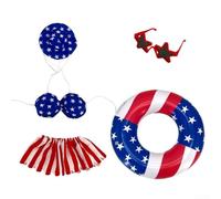Independence Day Porch Goose Costume Set include bikini cappello occhiali da sole e piscina galleggiante per barbecue estivi e decorazione prato