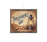 Independence Day, tappetino scolapiatti per bancone della cucina, tappetino assorbente vintage a forma di lanterna, tappetino scolapiatti rustico in microfibra per cucina, bar, protezione 40,6 x 45,7